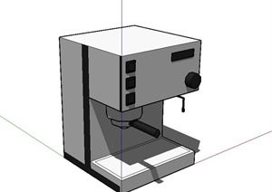 某现代风格咖啡机设计SU(草图大师)模型