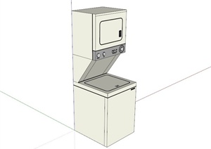 厨房电器垃圾处理机SU(草图大师)模型