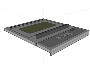 厨房电器电子烤盘设计SU(草图大师)模型