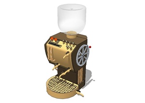 厨房咖啡机电器设计SU(草图大师)模型