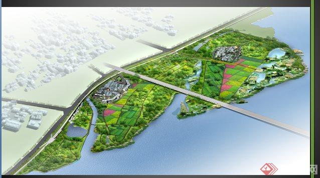 中式生态湿地公园、及小岛概念性规划方案(1)