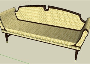 混搭风格长沙发设计SU(草图大师)模型