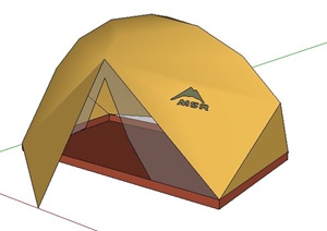 野营帐篷SU(草图大师)模型