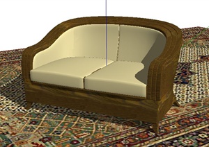 混搭风沙发设计SU(草图大师)模型