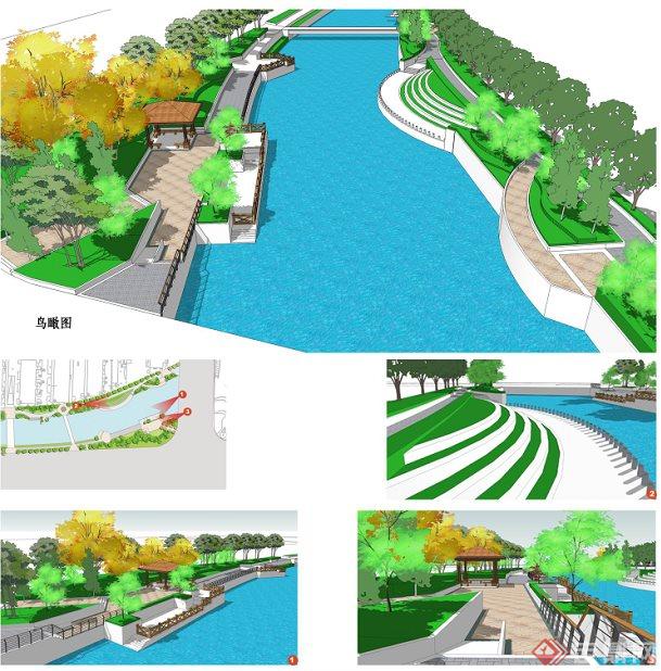 毕业设计——某河岸河道景观整治设计方案(3)