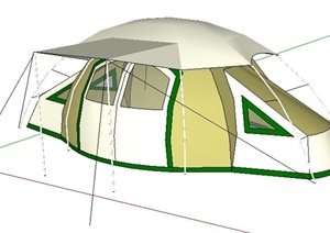 野营帐篷设计SU(草图大师)模型