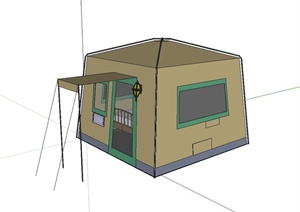 户外野营帐篷设计SU(草图大师)模型