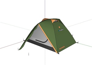 某户外野营帐篷设计SU(草图大师)模型