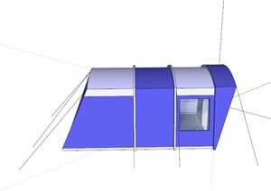 家庭野营帐篷设计SU(草图大师)模型