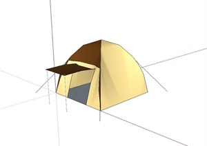某户外帐篷设计SU(草图大师)模型