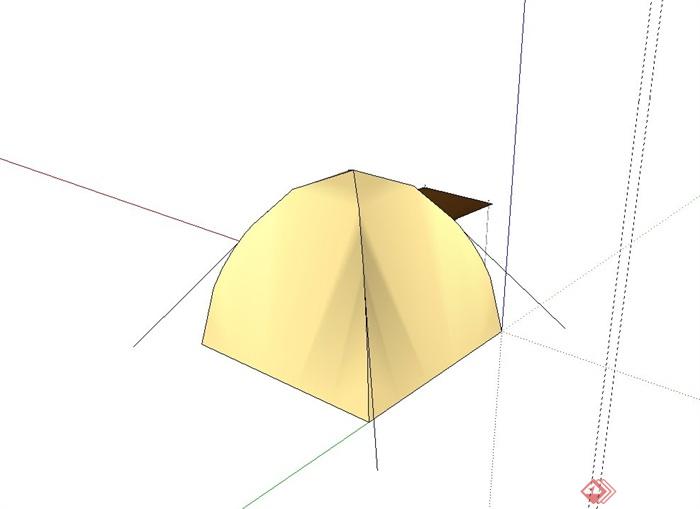 某户外帐篷设计su模型(3)