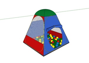 儿童游乐帐篷设计SU(草图大师)模型