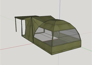 某户外野营帐篷SU(草图大师)模型