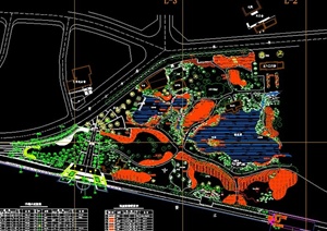某休闲公园景观整体规划CAD图