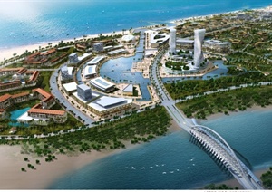 某滨海城市概念性规划设计方案