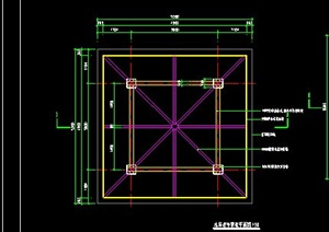现代中式简约木凉亭设计CAD施工图
