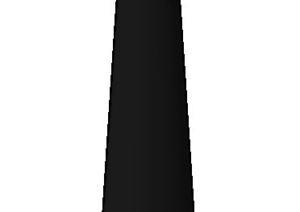 圆柱景观灯柱设计SU(草图大师)模型