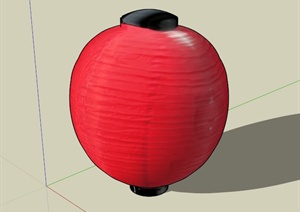 现代中式红灯笼设计SU(草图大师)模型