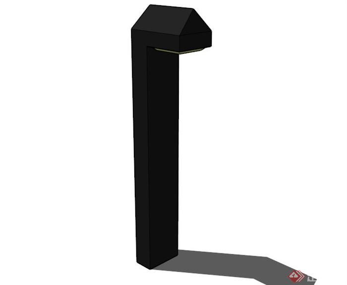 现代路灯灯柱设计SU模型素材(1)