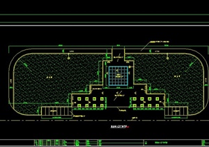 商业城入口广场设计CAD规划