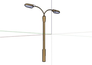 某户外街道路灯设计SU(草图大师)模型