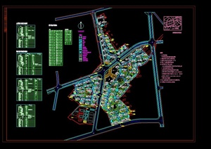 某新城市详细总体规划设计cad方案图
