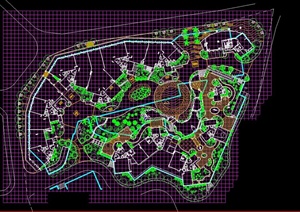 某公园规划乔木种植设计cad方案图