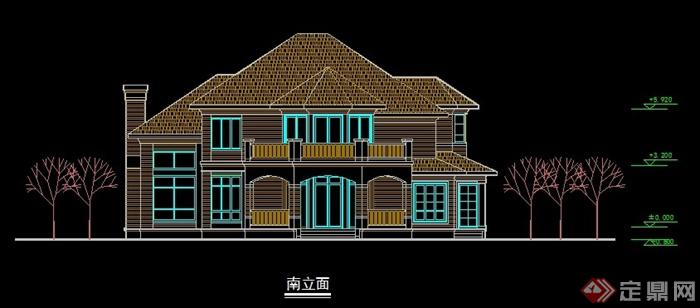 现代多层别墅建筑CAD方案(4)