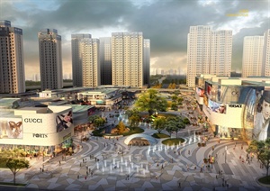 现代商业广场景观规划设计方案