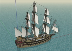 28个船详细设计SU(草图大师)模型合集