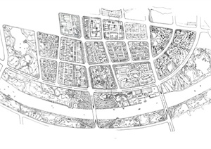 居住区规划设计方案（SU(草图大师)模型+CAD方案+JPG效果图）