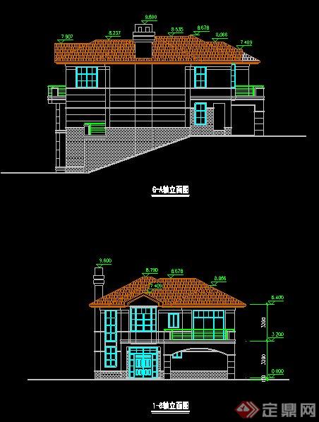 北美风格别墅住宅建筑设计方案图(4)