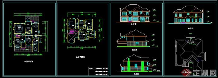 北美风格双层别墅住宅建筑设计(3)