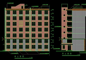 某大学学生宿舍建筑设计cad施工图