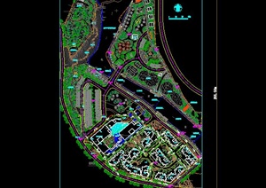 度假庄园规划方案CAD平面图