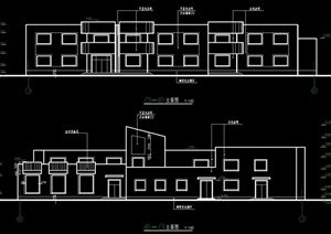 现代风格幼儿园建筑设计cad施工图