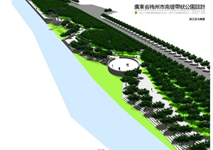 某市南堤带状公园规划设计jpg文本