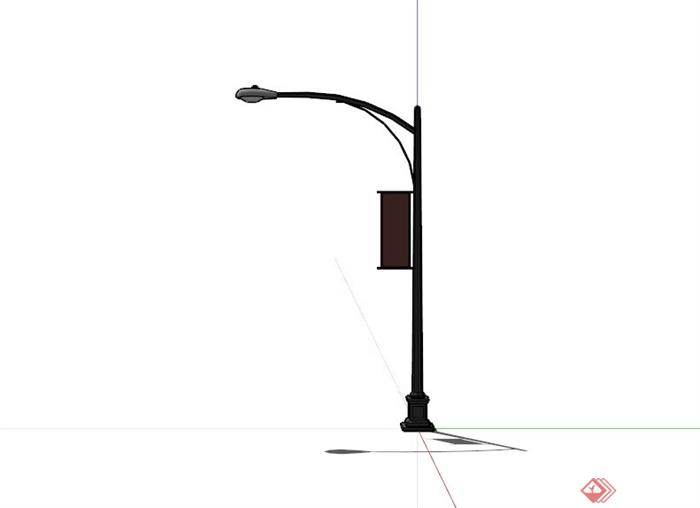 新古典拱形路灯设计SU模型(2)