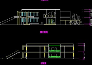 弧形幼儿园建筑设计cad施工图