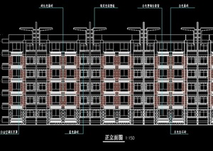 研究生公寓楼建筑方案图
