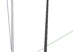 两款单头路灯设计SU(草图大师)模型