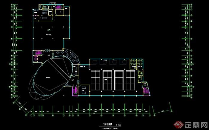 欧式会所建筑设计CAD方案(3)