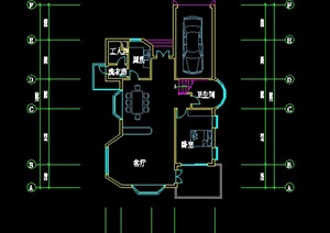 现代两层住宅别墅建筑设计CAD方案