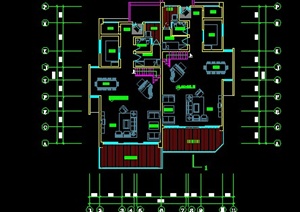 现代风格双拼别墅建筑CAD方案