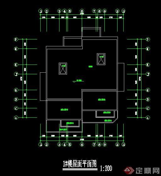 现代风格双拼别墅建筑CAD方案(4)