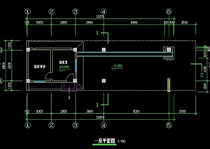 简约现代风格大门设计CAD方案