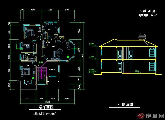 双层别墅建筑设计方案图[原创]