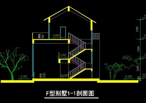 中式风格三层别墅方案图