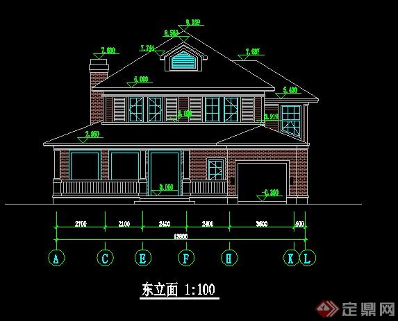 某住宅别墅建筑CAD方案设计(6)