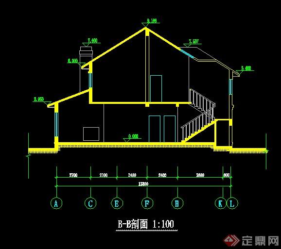 某住宅别墅建筑CAD方案设计(5)